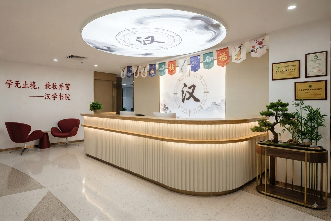 Hanxue Academy reception area in Shenzhen